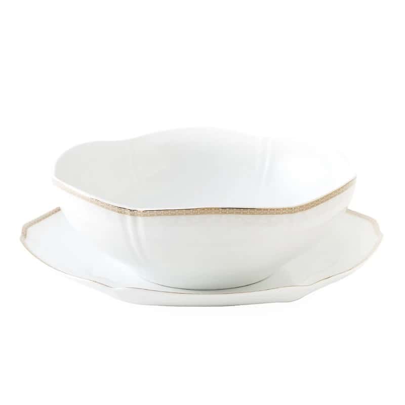 قاب و قدح چینی زرین طرح ریوا طلایی