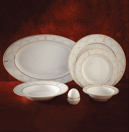 سرویس غذاخوری 102 پارچه چینی زرین ایران سری ایتالیا اف مدل رومانا درجه عالی thumbnail 4