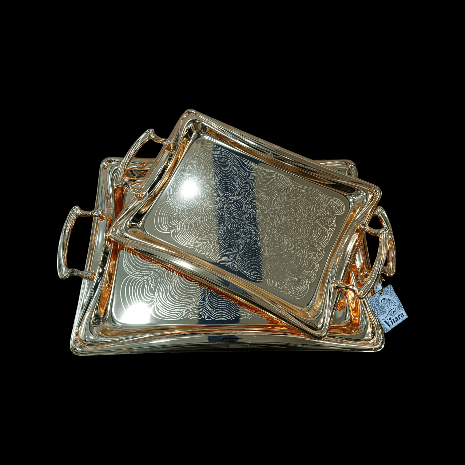 سینی ویتارا مستطیل طلایی طرح 1 thumbnail 1