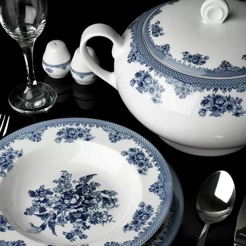 سرویس چینی 102 پارچه کامل چینی زرین ایران سری ایتالیا اف مدل فلورانس درجه عالی thumbnail 6