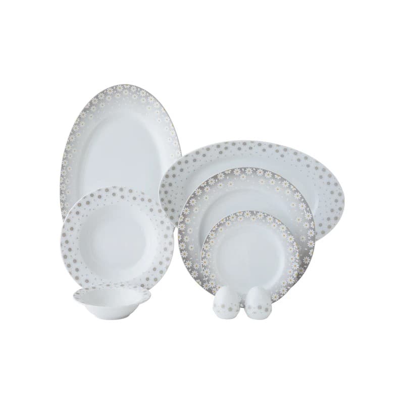 سرویس 74 پارچه چینی زرین ایران طرح کامومیلا