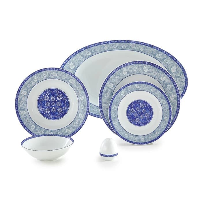 سرویس غذاخوری 28 پارچه چینی زرین ایران مدل ایتالیا اف اصفهان