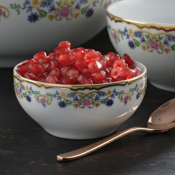 سرویس 13 پارچه پیاله چینی زرین طرح گل گلستان thumbnail 1