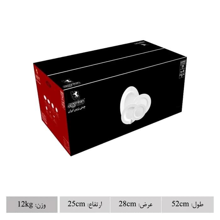 سرویس غذاخوری 28 پارچه چینی زرین ایران مدل ایتالیا اف اصفهان thumbnail 2