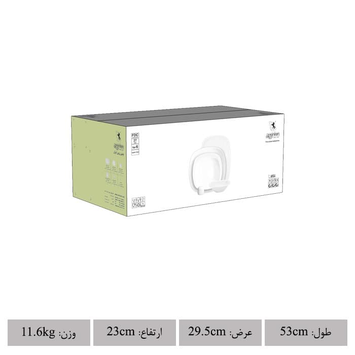 سرویس 27 پارچه کواترو چینی زرین طرح وگاس thumbnail 6