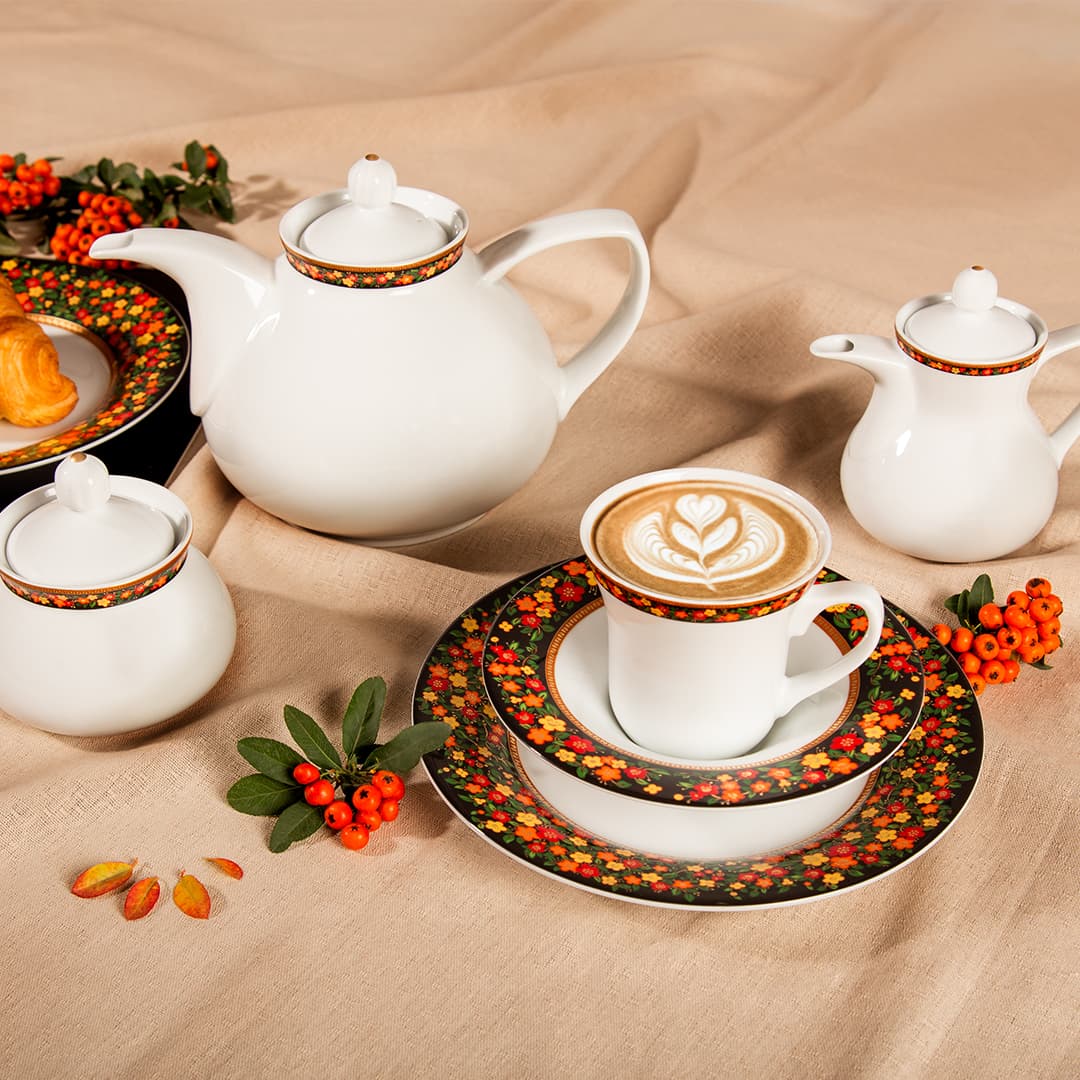 سرویس 108 پارچه والندورفر آرایه شهرزاد طرح سیمرغ چینی زرین thumbnail 1