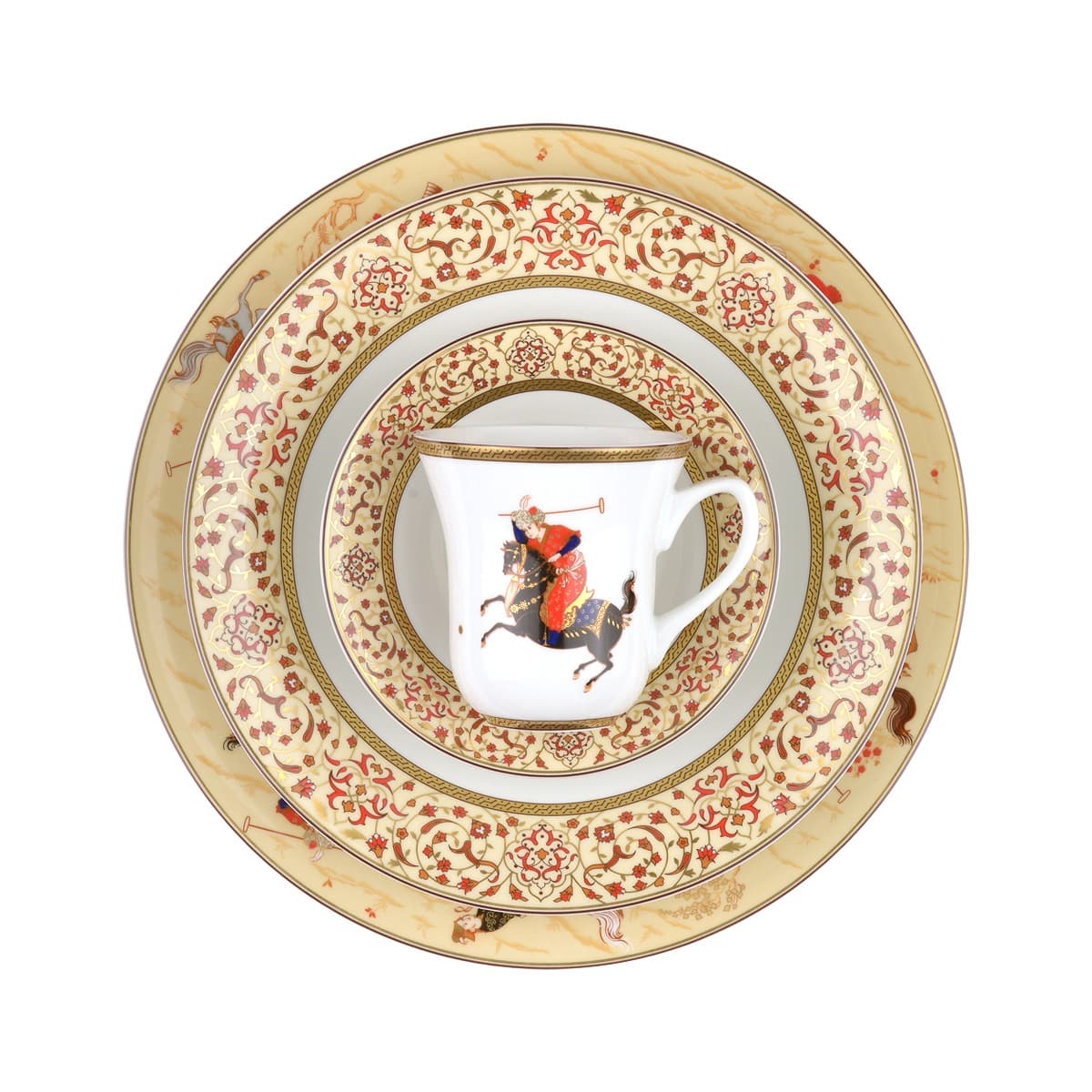 سرویس چینی 108 پارچه شهرزاد والندورفر چوگان 12 نفره چینی زرین