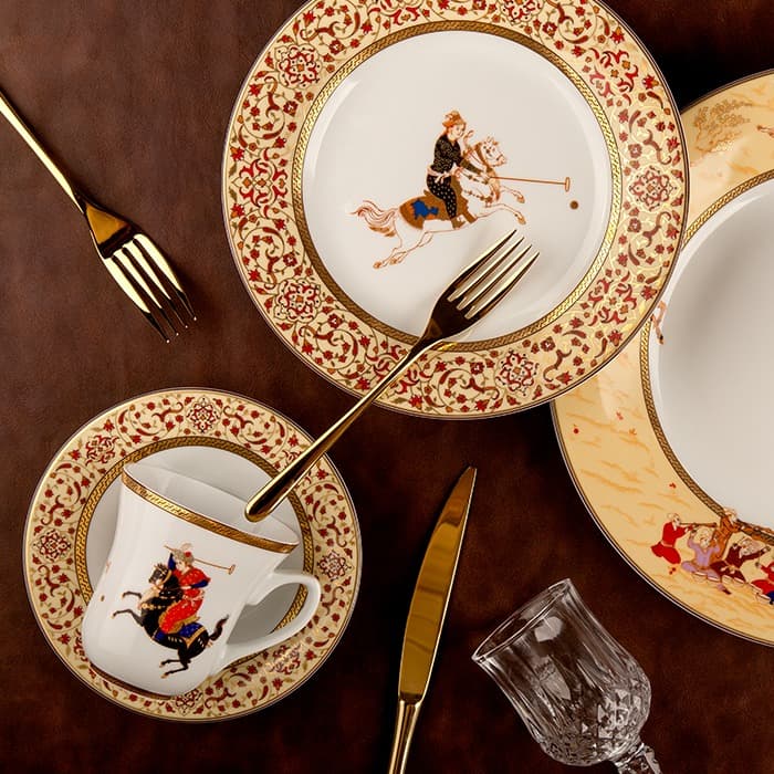 سرویس چینی 108 پارچه شهرزاد والندورفر چوگان 12 نفره چینی زرین thumbnail 3