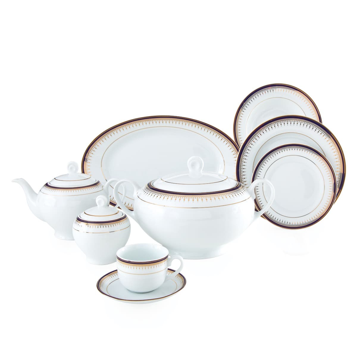 سرویس چینی 102 پارچه ایتالیا اف خاطره 12 نفره چینی زرین thumbnail 2