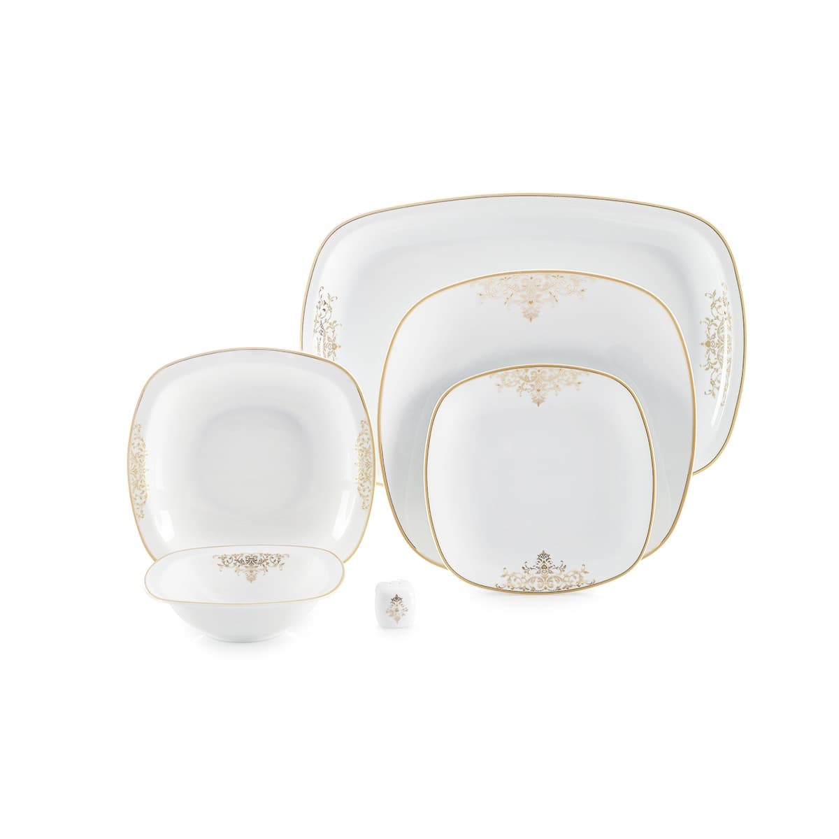 سرویس چینی 98 پارچه کواترو مونت کارلو طلایی 12 نفره چینی زرین thumbnail 6