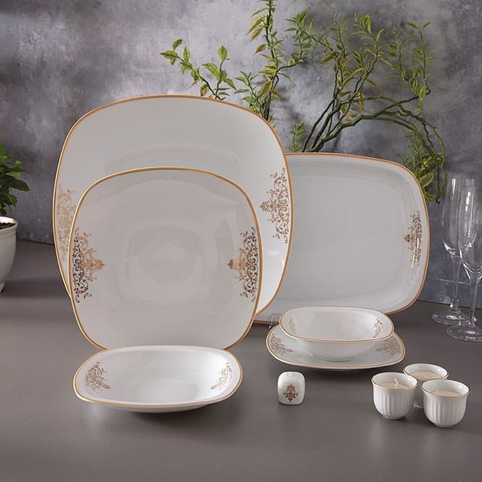 سرویس چینی 98 پارچه کواترو مونت کارلو طلایی 12 نفره چینی زرین thumbnail 4