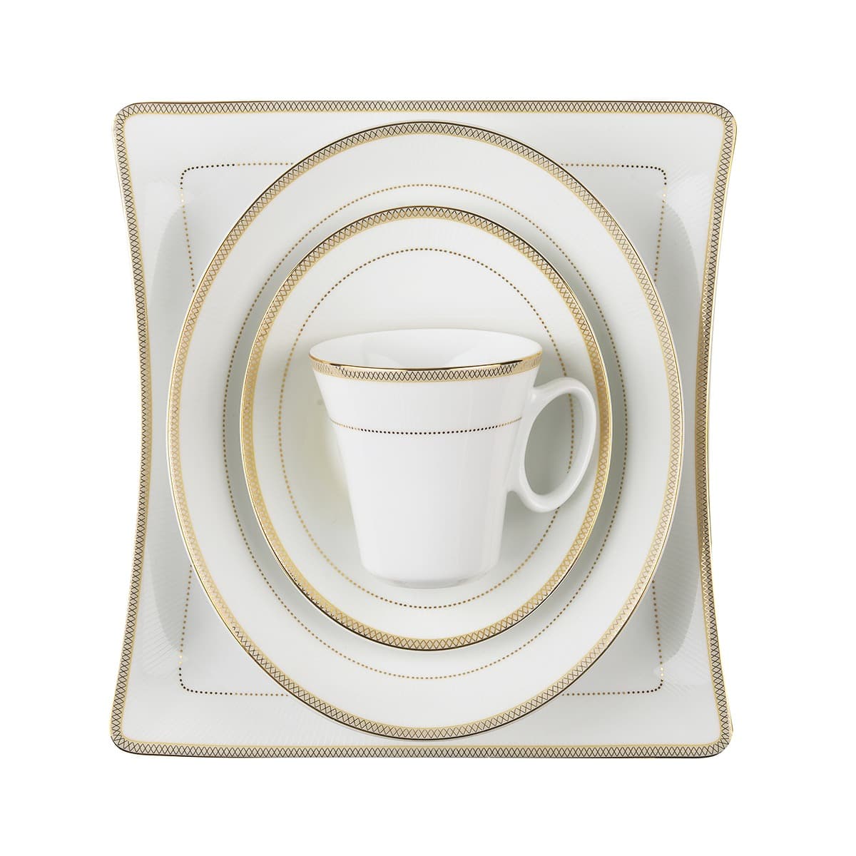 سرویس چینی 97 پارچه وینچی سپینود 12 نفره چینی زرین