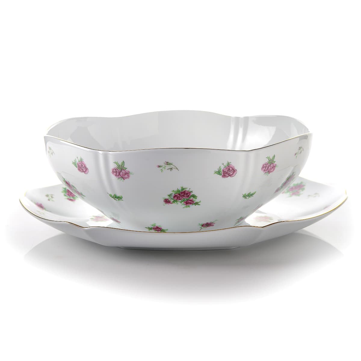 قاب و قدح بیدگل مینیاتوری چینی زرین ایران درجه عالی