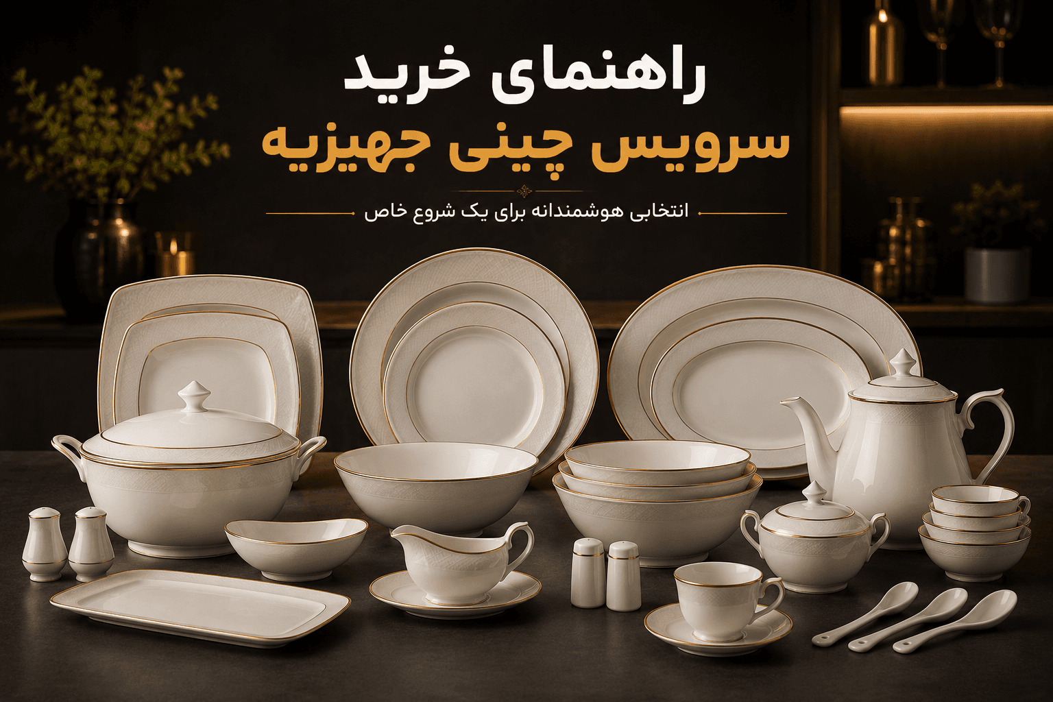 راهنمای خرید سرویس چینی جهیزیه؛ با مهمترین نکات انتخاب سرویس چینی باکیفیت