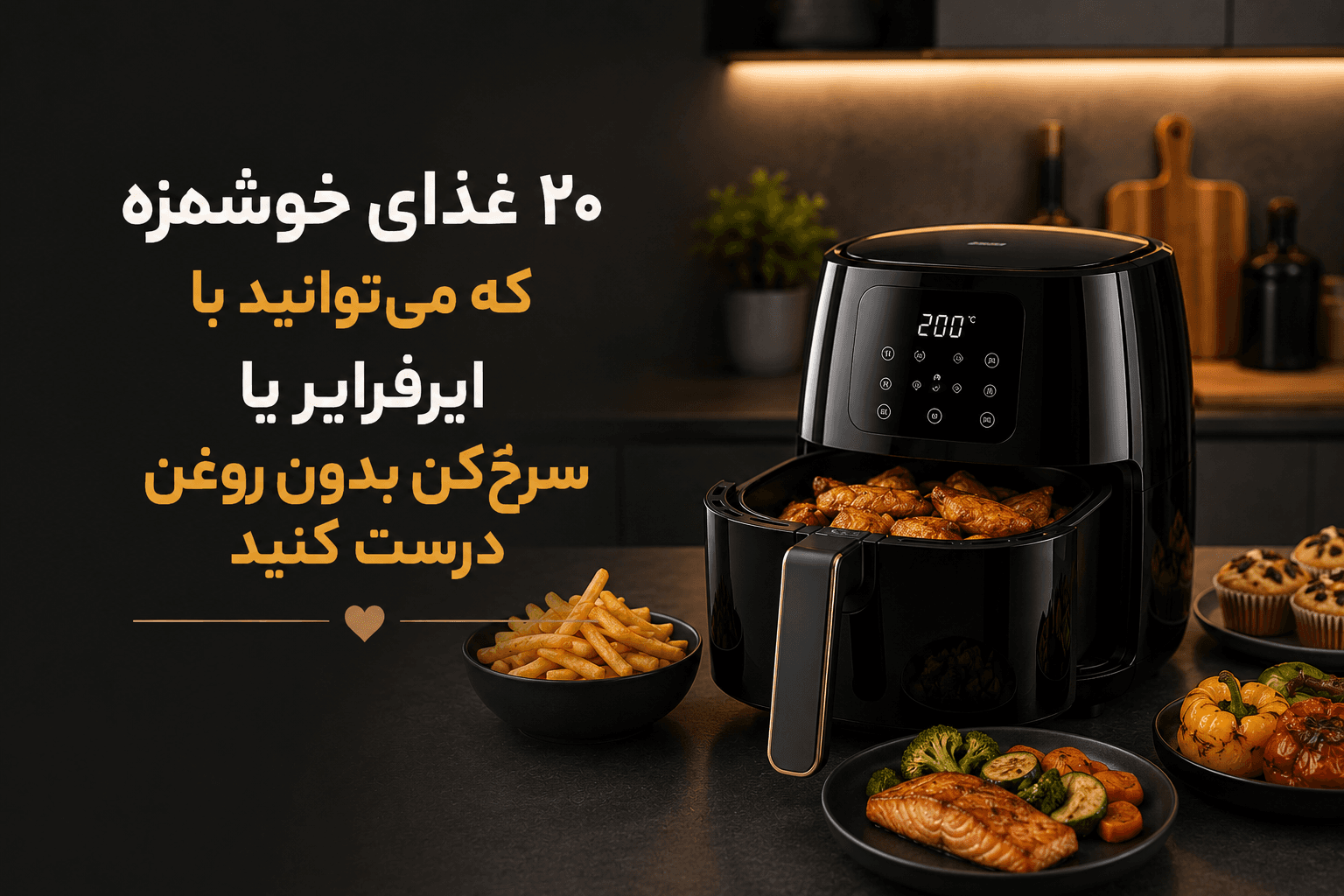 ۲۰ غذای خوشمزه که میتوانید با ایرفرایر یا سرخکن بدون روغن درست کنید